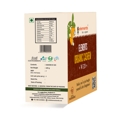 Elements Cashew W320- 100 gm