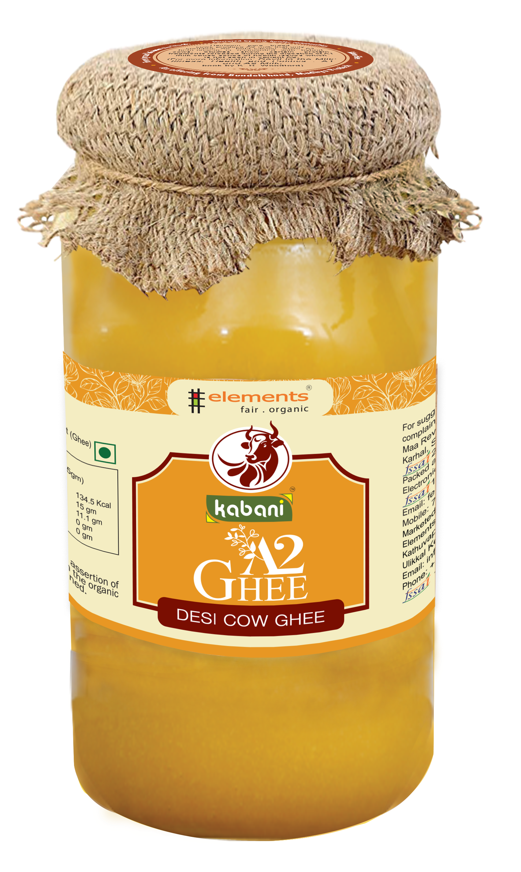 Kabani A2 Bilona Ghee- 350ml – Elements