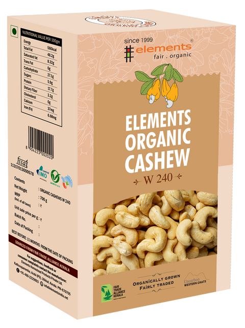 Elements Organic Cashew Plain- 700 gm