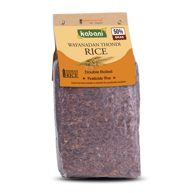 Kabani Thondi Rice 50% bran - 1Kg – Elements
